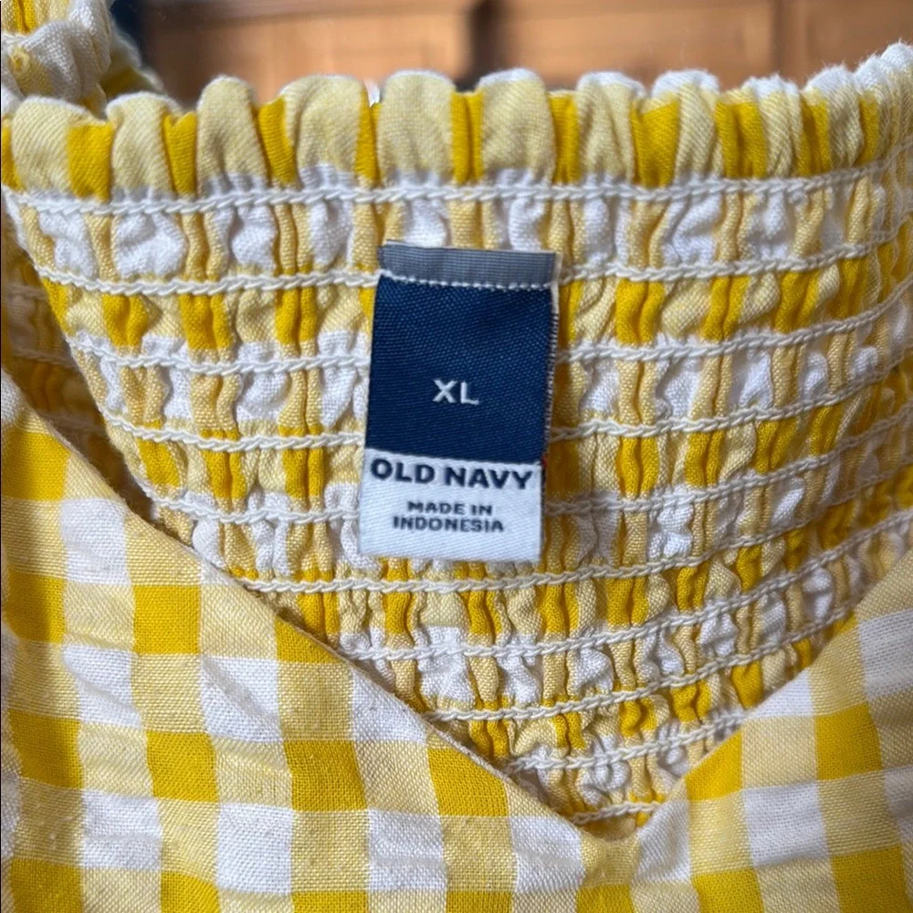 Yellow Gingham Dress - Picture 2 of 3